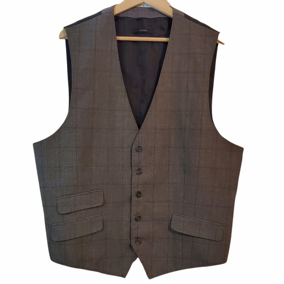 Express Suits & Blazers Express Xl Mens Plaid Gray Vest Poshmark
